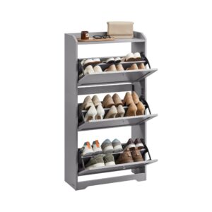 Space Saving Flip Drawer Shoe Cabinet