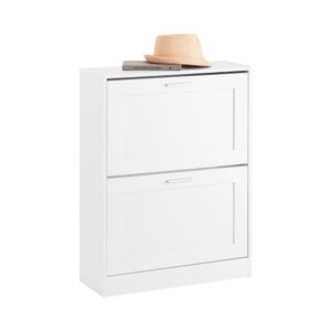 Slim 2-Tier Entry Shoe Cabinet