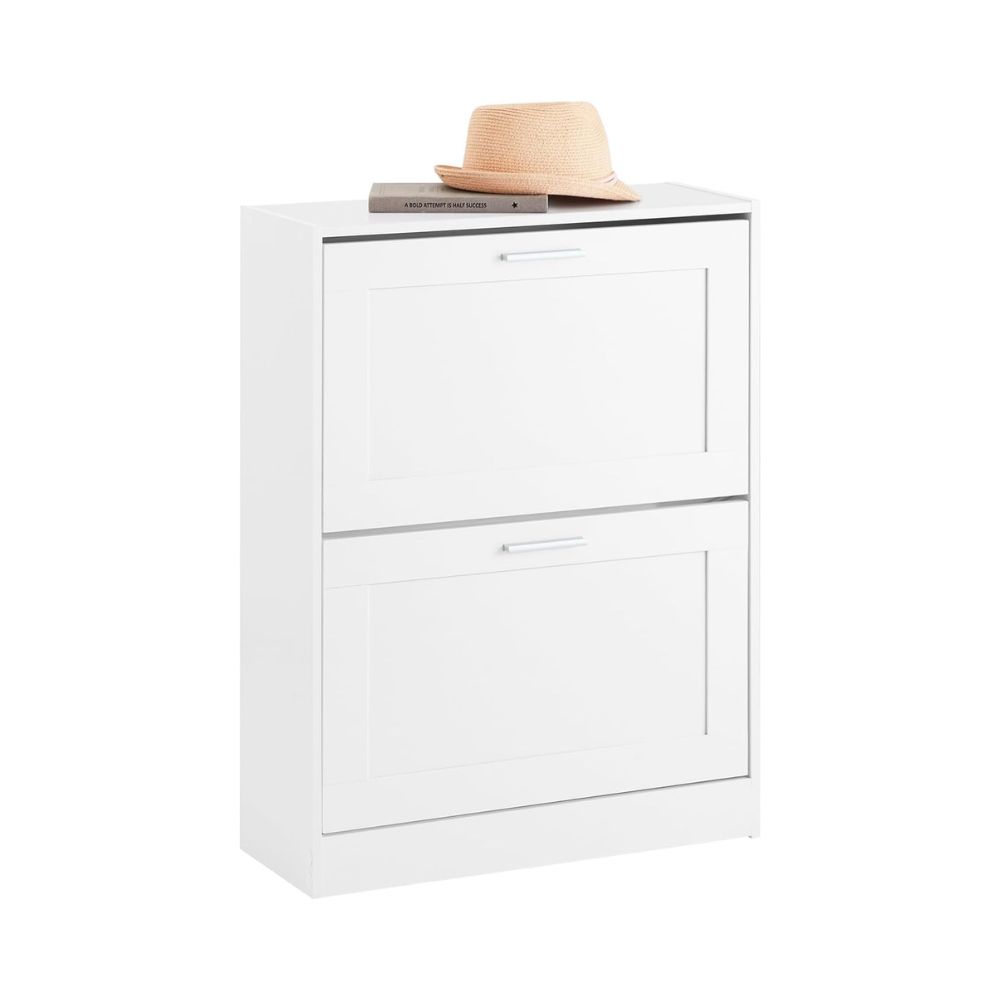Slim 2-Tier Entry Shoe Cabinet