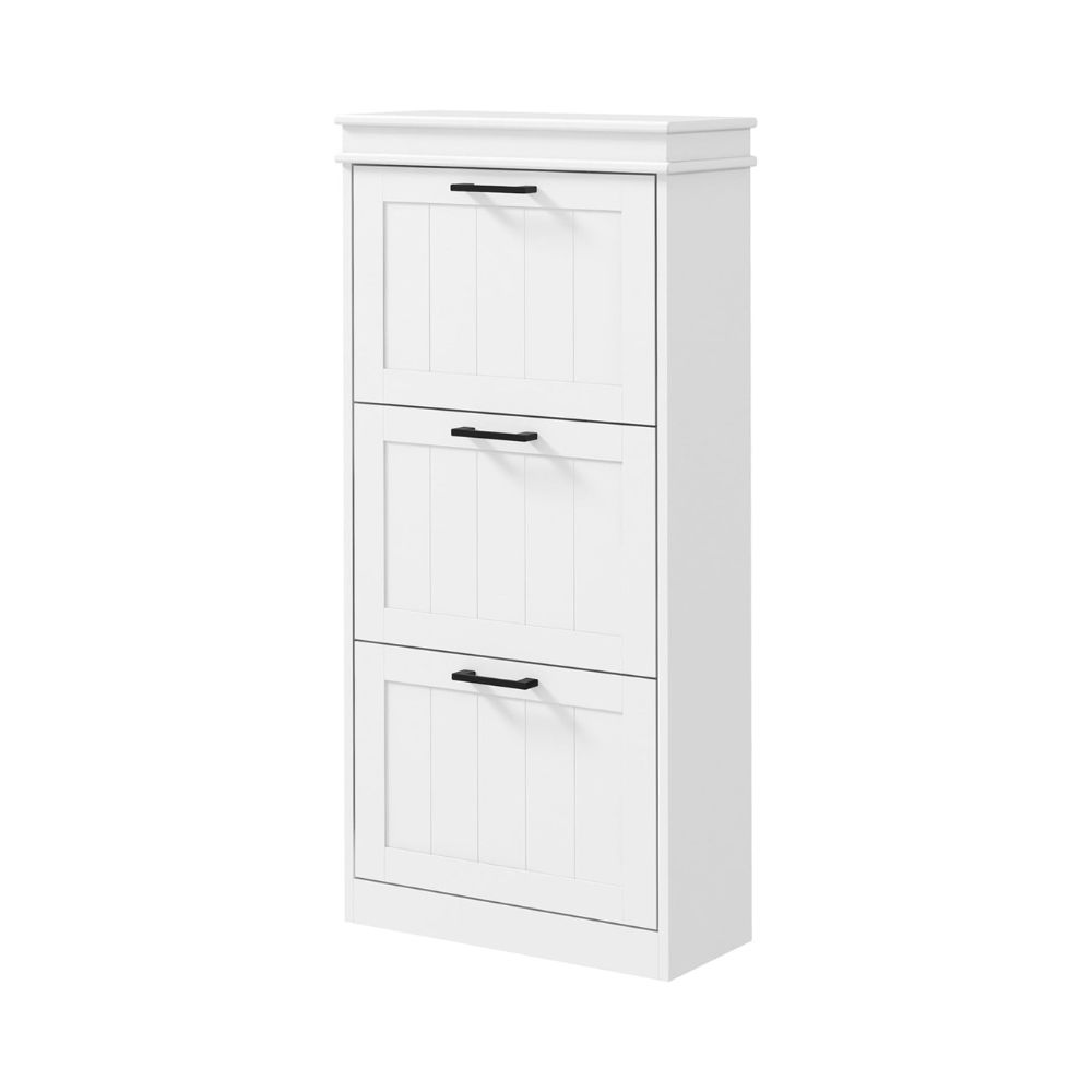 Slim Modern 3-Drawer Shoe Cabinet