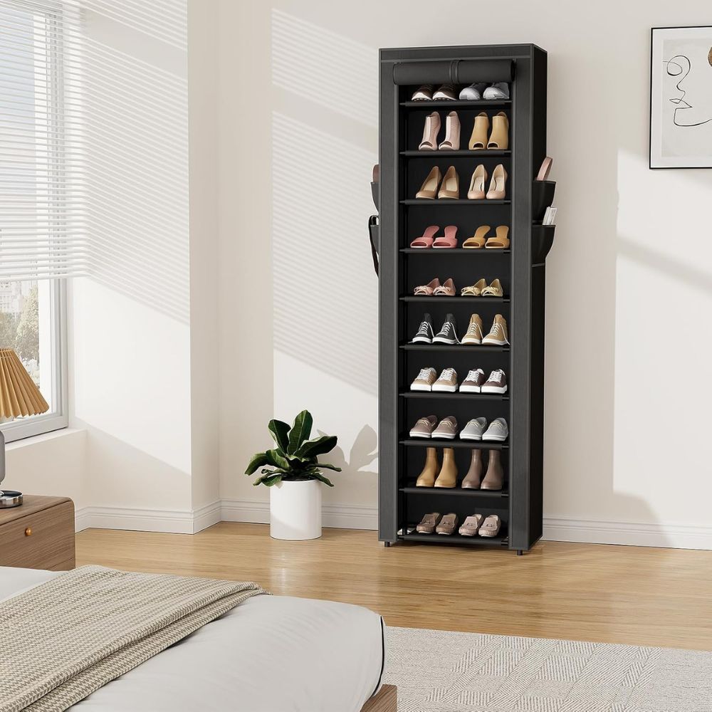 10-Tier Slim Shoe Organizer - Image 3