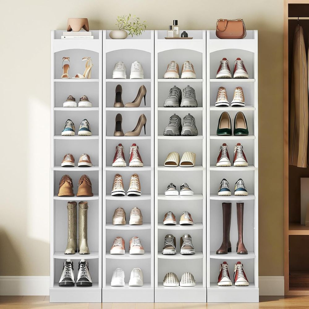 Slim White Shoe Storage Cabinet - Image 3