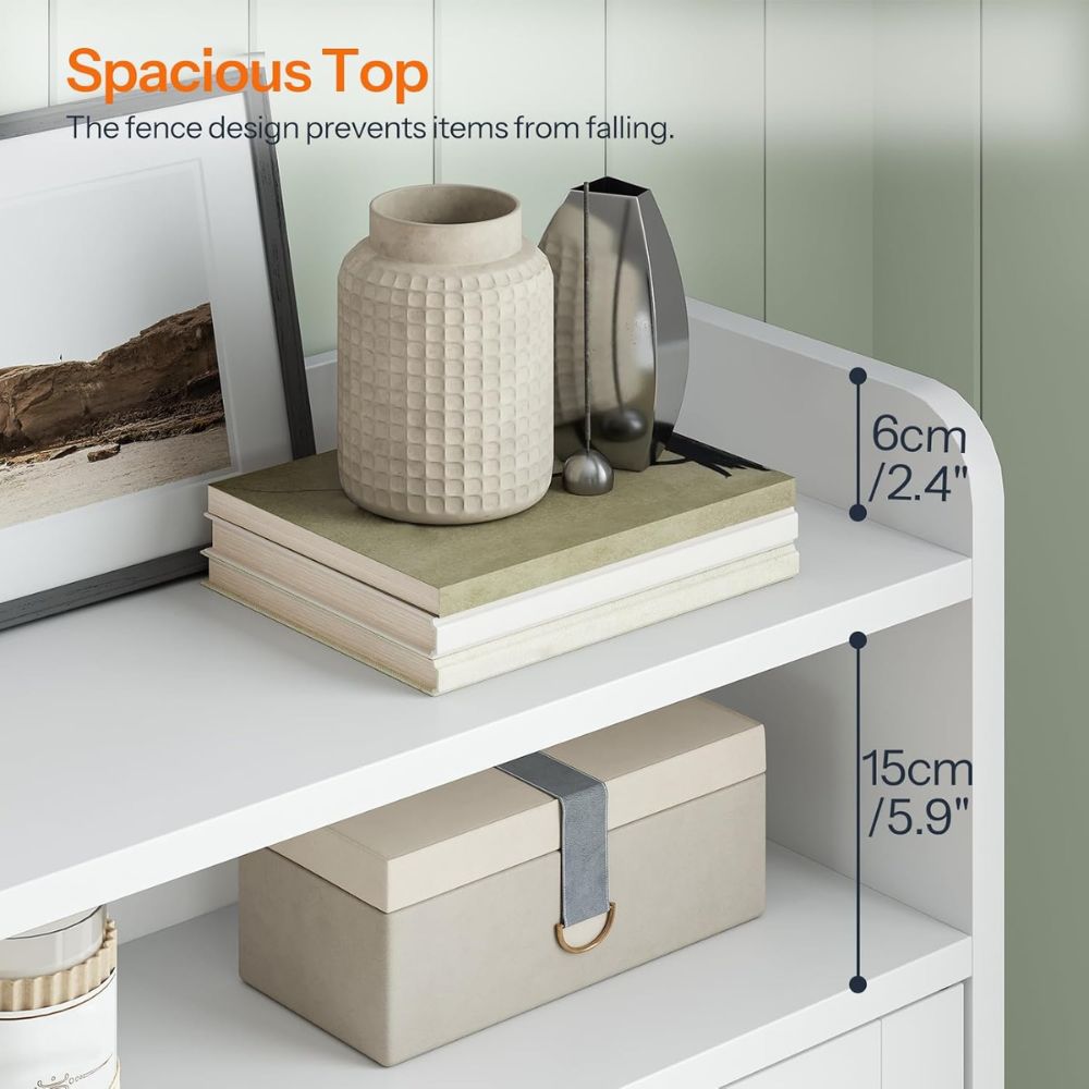 Slim Flip Shoe Cabinet with Drawer - Image 3